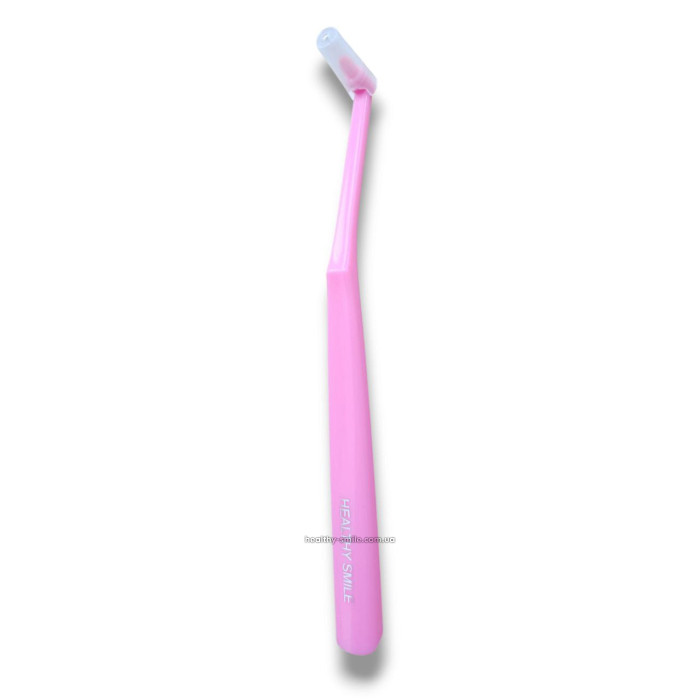 Healthy Smile Tuft Medium 6 мм монопучкова зубна щітка, Рожева